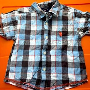 Toddler Boy Polo Collared Short Sleeve Shirt- 24 Months